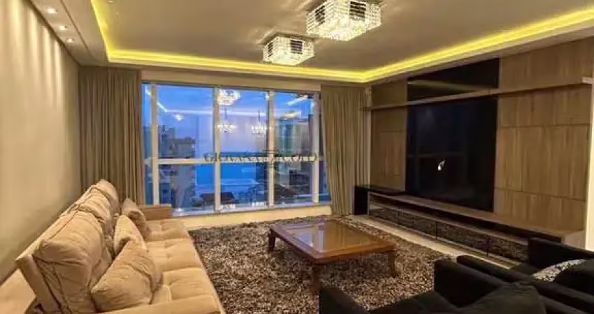 Apartamento alto padrão mobiliado a poucos metros do mar - entrda e saldo em 60x