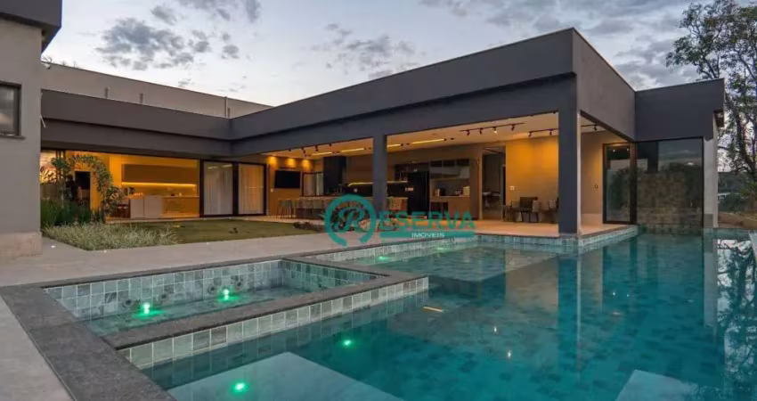 Casa com 5 dormitórios, 455 m² - venda por r$ 6.500.000,00 ou aluguel por r$ 36.266,64/mês - condomínio vila arcádia - lagoa santa/mg