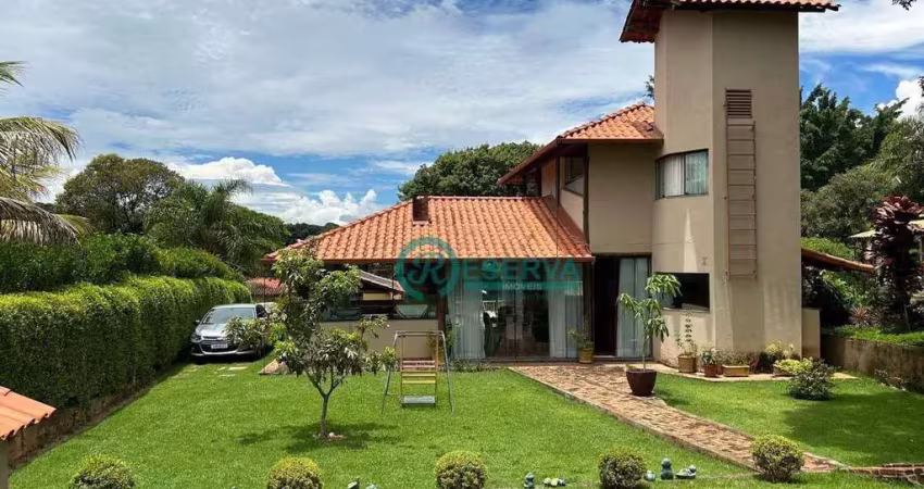Casa com 6 dormitórios, 400 m² - venda por r$ 1.900.000,00 ou aluguel por r$ 9.676,56/mês - condomínio condados da lagoa - lagoa santa/mg