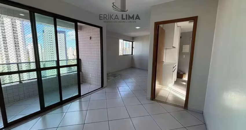 Apartamento 3 quartos (1 suíte), mais dependência de empregada, 2 vagas cobertas, lazer,  91m².