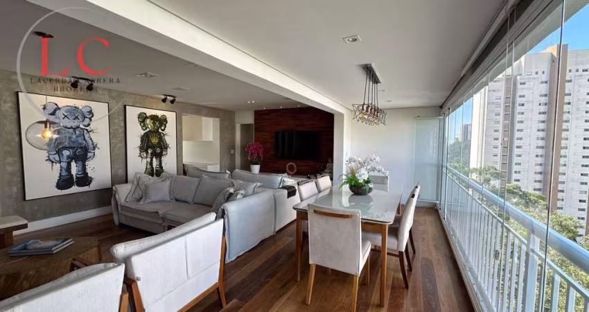 Apartamento à venda na Vila Andrade-Morumbi, 123m2. 3 Suites, 2 vagas, andar alto, projeto exclusivo.