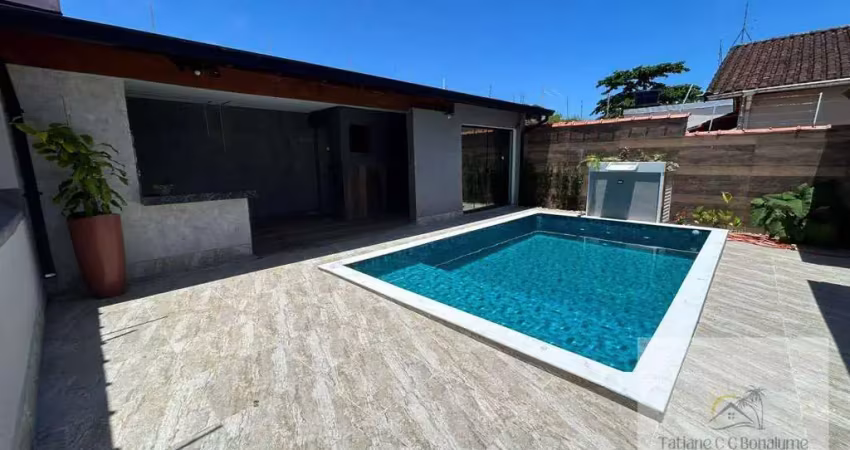 Casa à venda em satélite itanhaém, 3 dorms, 2 suítes, 300m²