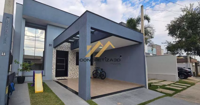 Casa à venda em indaiatuba, jardins do império, com 3 quartos, com 122 m², condomínio vila rica