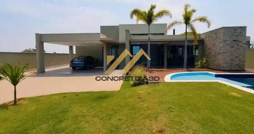 Casa à venda em indaiatuba, terras de itaici, com 3 suítes, com 261 m², terras de itaici