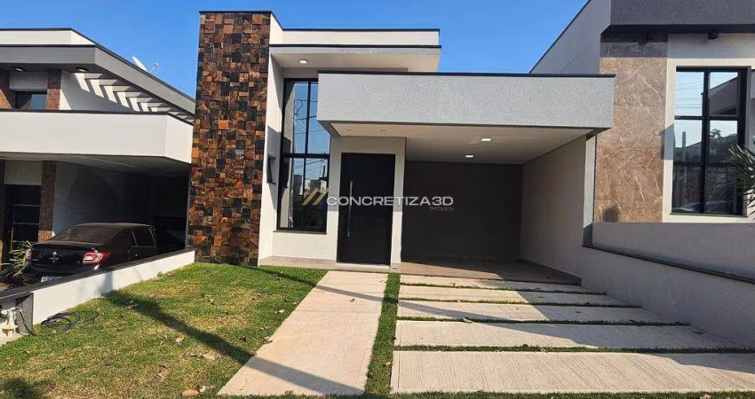 Casa à venda em Indaiatuba, Residencial Bréscia, com 3 quartos, com 137 m², Condomínio Brescia