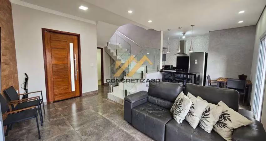 Sobrado à venda em indaiatuba, jardins do império, com 3 quartos, com 143 m², condomínio vila rica