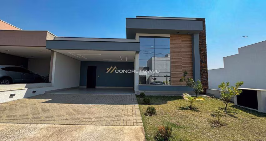 Casa à venda em Indaiatuba, Jardins Di Roma, com 3 suítes, com 190 m², Condomínio Jardins Di Roma