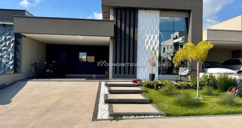 Casa à venda em Indaiatuba, Jardim Residencial Dona Maria José, com 3 suítes, com 204 m²