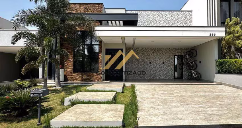 Casa à venda em indaiatuba, jardim esplanada, com 3 suítes, com 192 m², condomínio dona lucilla