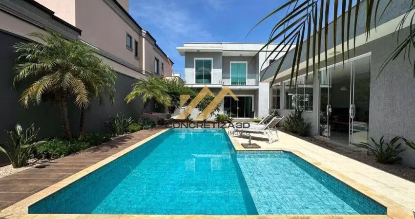 Sobrado à venda em indaiatuba, condomínio helvétia park, com 3 suítes, com 348.45 m²