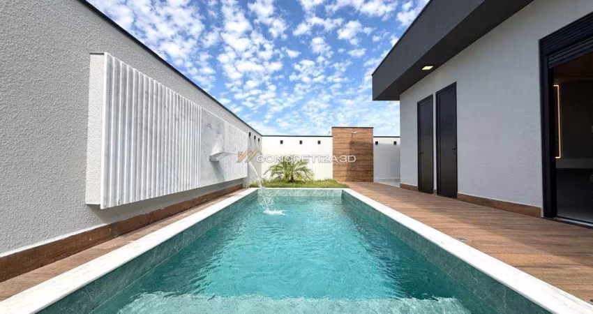 Casa à venda em Indaiatuba, Tombadouro, com 3 suítes, com 206 m², Condomínio Evidências