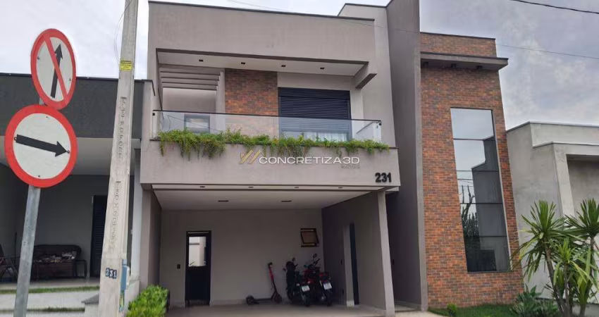 Sobrado à venda em Indaiatuba, Jardim Mantova, com 3 quartos, com 198 m², Condomínio Mantova