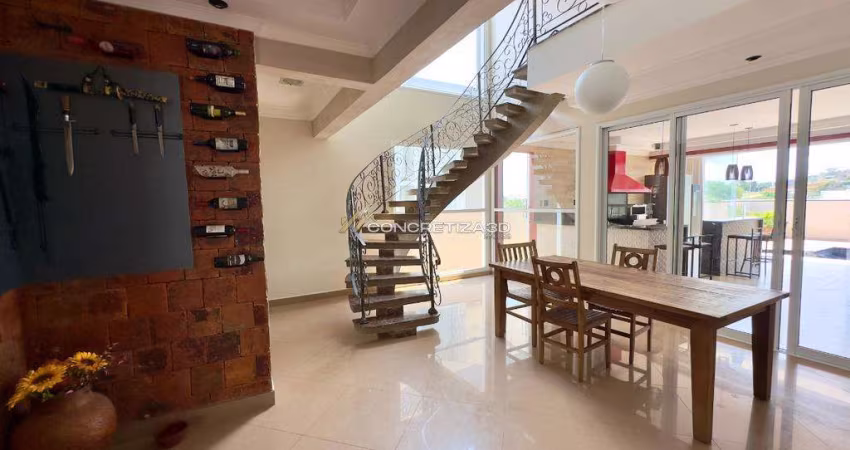 Sobrado à venda em Indaiatuba, Jardim Residencial Helvétia Park I, com 3 suítes, com 405 m²