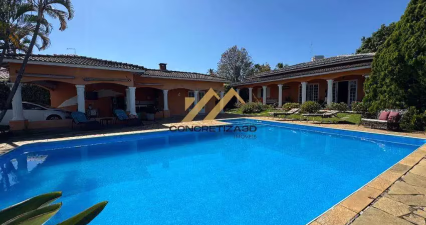 Chácara à venda em indaiatuba, terras de itaici, com 4 quartos, com 1000 m²