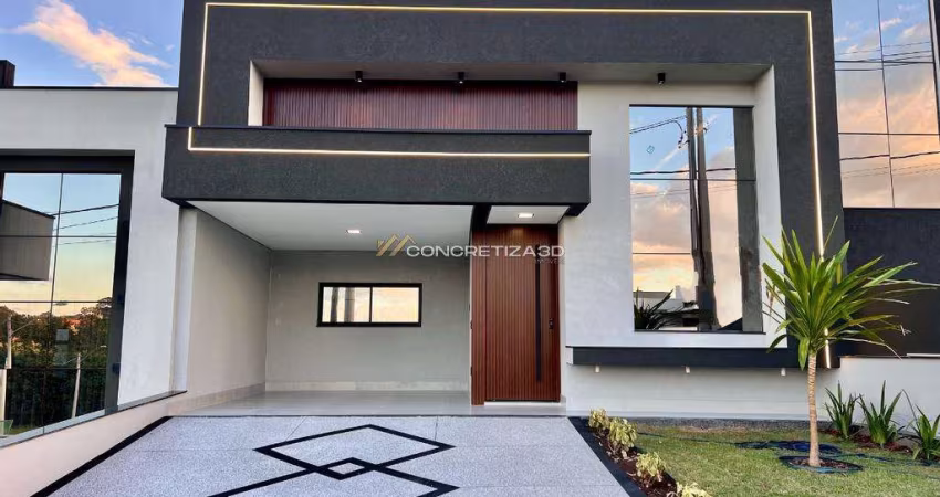 Casa à venda em Indaiatuba, Loteamento Park Gran Reserve, com 3 suítes, com 135 m²