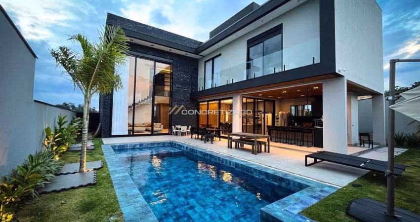 Sobrado à venda em Indaiatuba, Parque Villa dos Pinheiros, com 4 suítes, com 475 m²