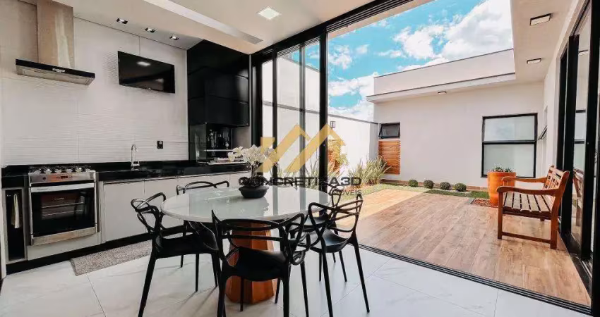 Casa com 3 suítes à venda, 168 m² - jardim residencial dona lucilla - indaiatuba/sp