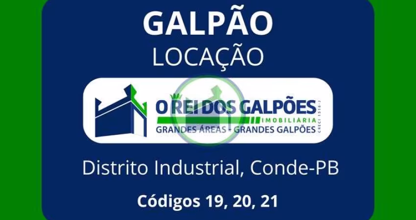 Galpões novos para Locação com 750m², 1.500m² ou 2.250m².
