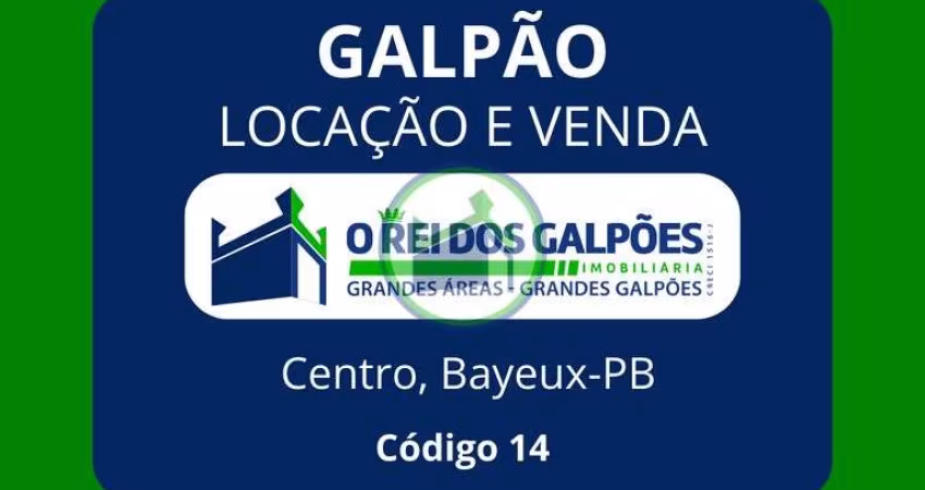 Galpão, 1.141m², 100m da Av. Liberdade, próximo ao MIX MATEUS de BAYEUX.