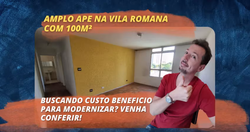Apartamento de 2 dormitorios com comodos amplos na vila romana - na rua aurelia