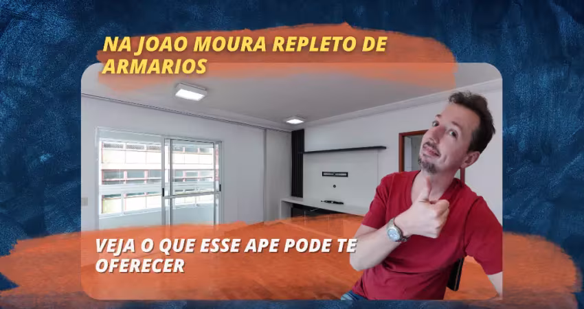 Apartamento de 2 dormitorios com suite na rua joao moura - 75m²