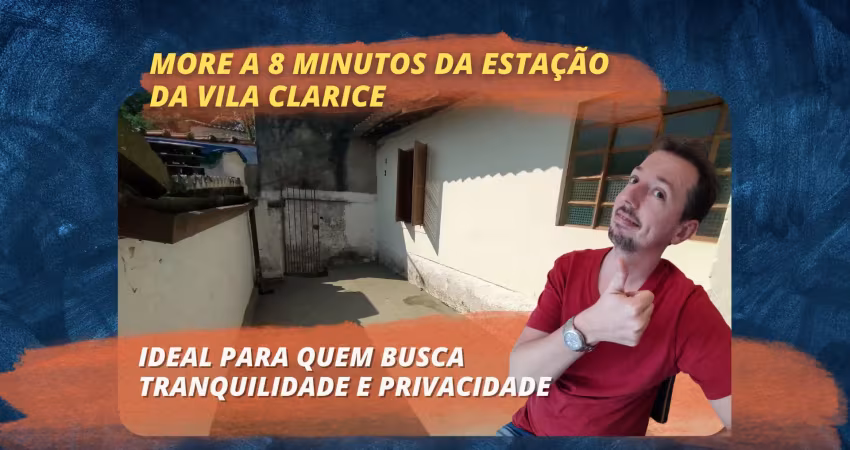 Casa para locação  - a 8 minutos (700 metros) da cptm da vila clarice (estação de trem)