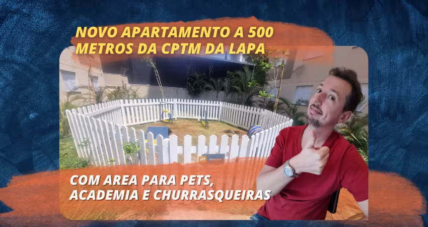 Alugar apartamento lapa 500 m cptm lapa - totalmente novo, sinta o cheiro de novo