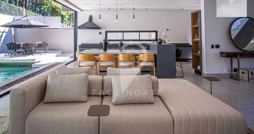Casa nova mobiliada em alphaville, 4 suítes, localização fantástica!