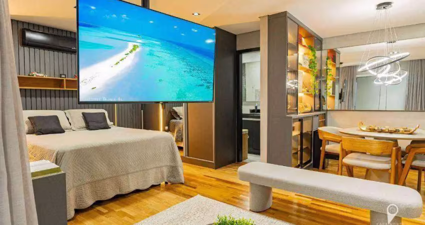 Apartamento à venda mobiliado e decorado  52 mts, vista para mata!