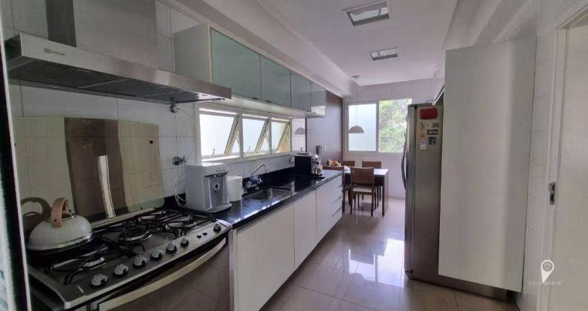 Lindo Apartamento Mobiliado com 3 Suítes e Varanda Gourmet , Vista Para Mata–