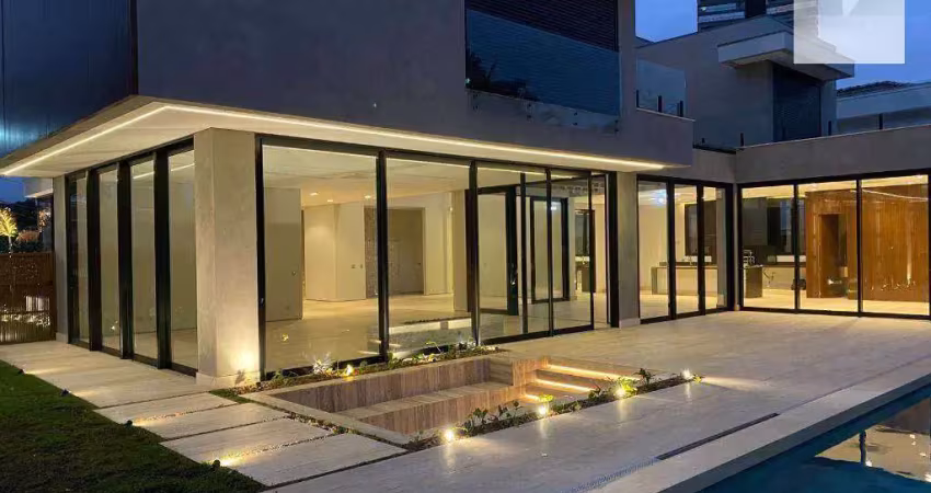 Mansão nunca habitada com 5 suítes no coração de alphaville com  1012 m² à venda por r$ 28.000.000 - alphaville 02 - barueri/sp