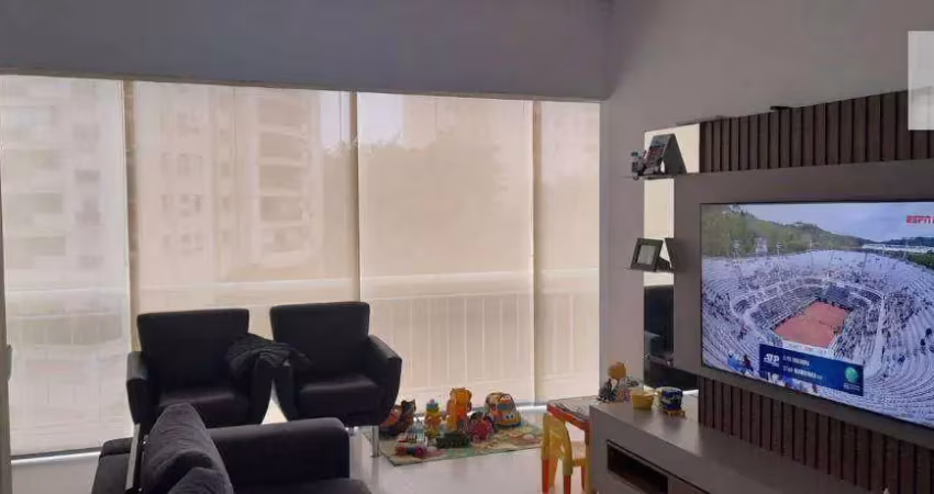 Apartamento mobiliado em alphaville c 1 suíte, 2 vagas!