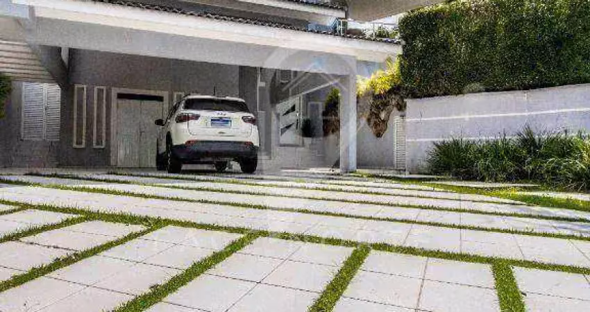 Casa em alphaville mobiliada com 4 dormitórios à venda, 430 m² por r$ 3.000.000 - alphaville 05 - santana de parnaíba/sp