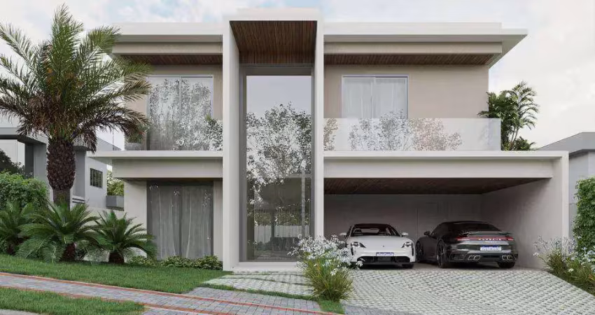 Casa nova em alphaville localizada em rua sem saída com 5 suítes, 505 m² - ithayê - santana de parnaíba/sp