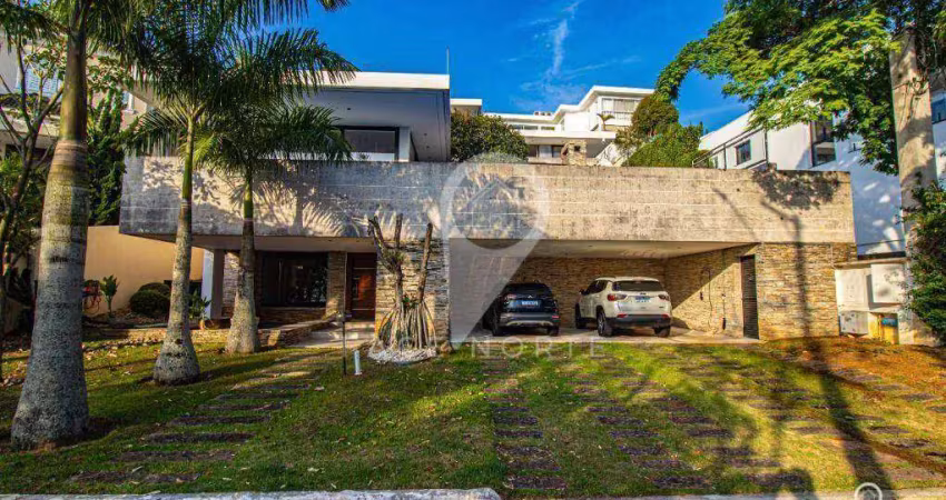Linda mansão exclusiva em alphaville c/ vista para mata com 4 dormitórios à venda, 650 m² por r$ 8.500.000 - alphaville 8 - sp