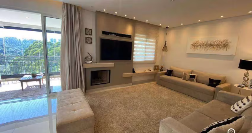 Apartamento mobiliado com 3 suítes, 4 vagas para alugar, 201 m²  - alphaville - sp