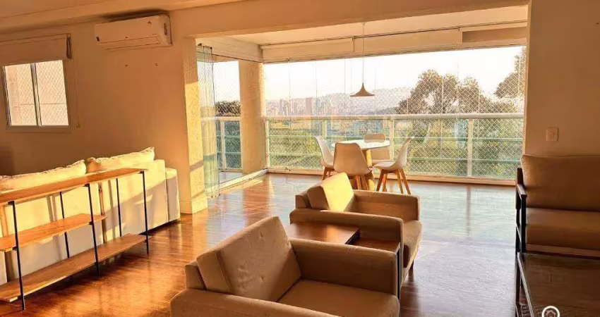 Apartamento mobiliado com 3 suítes, 202 m² - venda por r$ 2.900.000 ou aluguel por r$ 17.500/mês - edifício ereditá - santana de parnaíba/sp