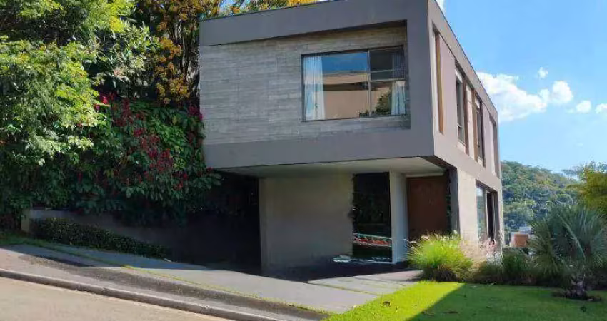 Casa mobiliada com 3 dormitórios à venda, 400 m² por r$ 7.000.000 - gênesis 2 - santana de parnaíba/sp