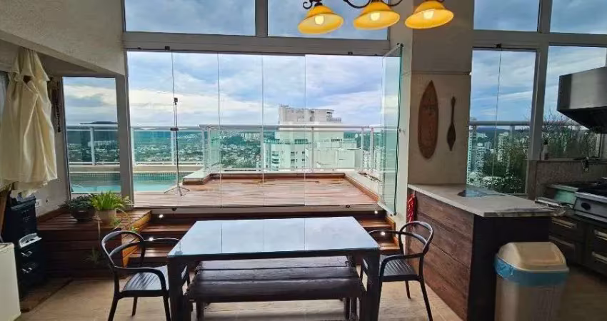 Cobertura mobiliada com 4 dormitórios, 5 vagas, para alugar, 505 m² por r$ 43.000/mês - alphaville - barueri/sp