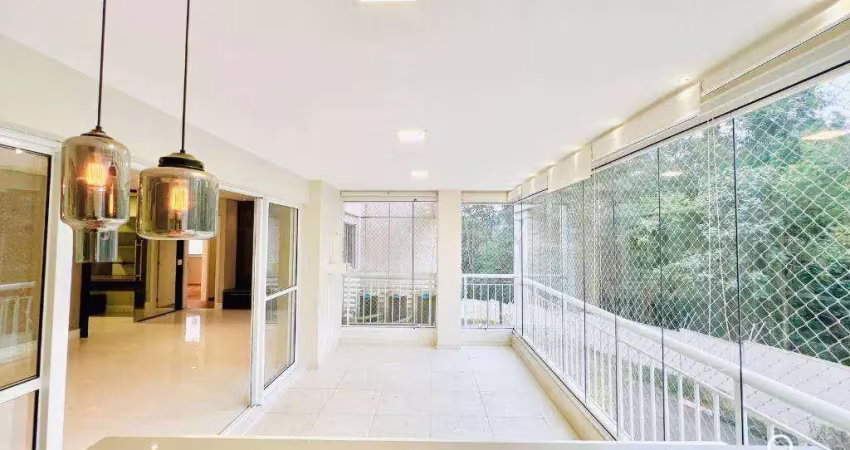 Apartamento com vista para mata com 3 suítes, 3 vagas, à venda, 158 m² - alphaville -sp