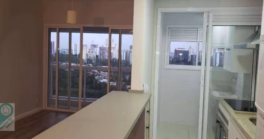 Apartamento com 1 dormitório para alugar, 50 m² por R$ 6.800,00/mês - Alphaville - Barueri/SP