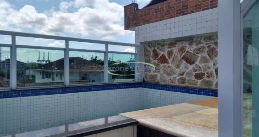 Venda de casa triplex com 3 quartos ,piscina no Canal 5 no bairro do  Embaré em Santos / SP
