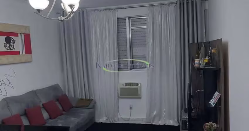 Venda / permuta de apartamento com 2 quartos em excelente localização no gonzaga em santos / sp