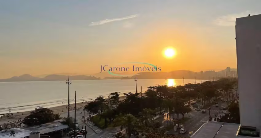 Venda de apartamento em santos reformado e vista frontal da orla de santos na ponta da praia