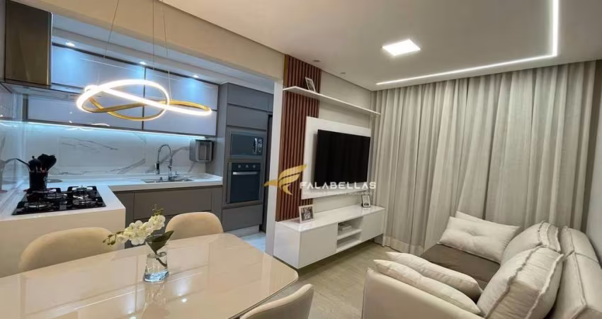 Apartamento com 2 dormitórios à venda, 52 m² por R$ 430.000 - Residencial Harmonia - Jardim Santa Gertrudes - Jundiaí/SP