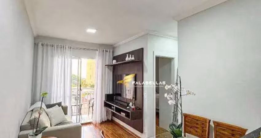 Apartamento com 2 dormitórios à venda, 52 m² por r$ 459.000,00 - cidade luiza - jundiaí/sp