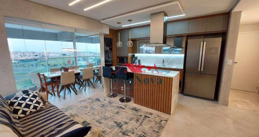 Apartamento com 2 dormitórios, 88 m² - venda por R$ 1.200.000,00 ou aluguel por R$ 7.377,00/mês - Condomínio Le Jardin - Indaiatuba/SP