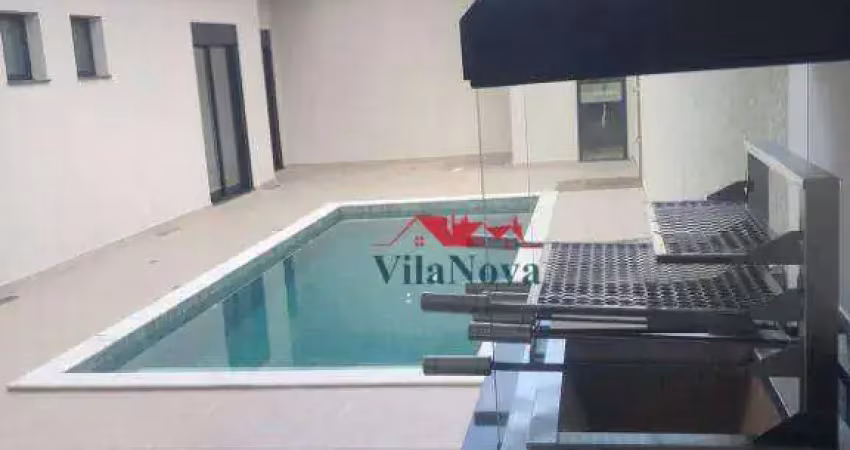 EXCELENTE CASA DE 3 SUÍTES, ÁREA GOURMET, PISCINA E 4 VAGAS NO CONDOMÍNIO PIEMONTE EM INDAIATUBA SP!