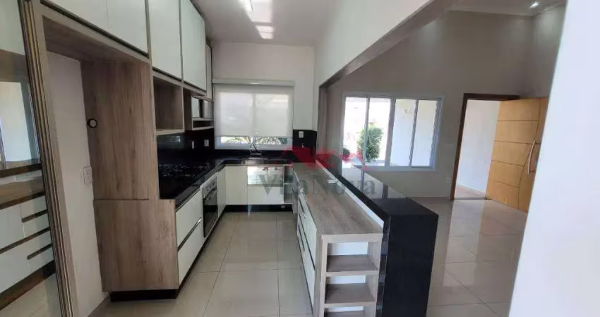 Casa com 3 dormitórios para alugar, 105 m² por R$ 5.449,00/mês - Jardim Park Real - Indaiatuba/SP