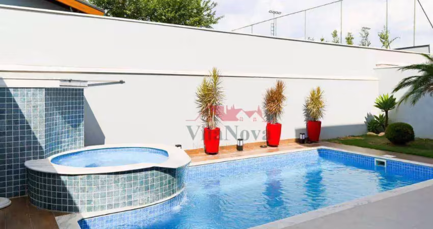 Casa com 4 suites, 290 m² - venda por r$ 1.800.000 ou aluguel por r$ 14.000/mês - residencial beira da mata - indaiatuba/sp